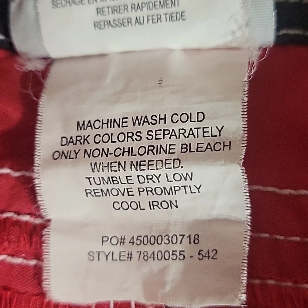 Speedo Red Vintage Swimwear with White Stitching, Size 34